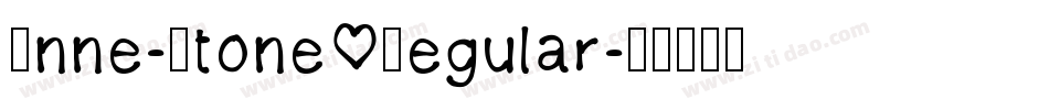 Anne-Stone Regular字体转换